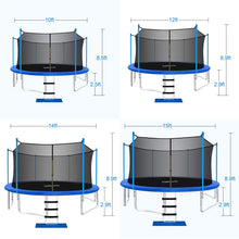 Load image into Gallery viewer, trampoline size